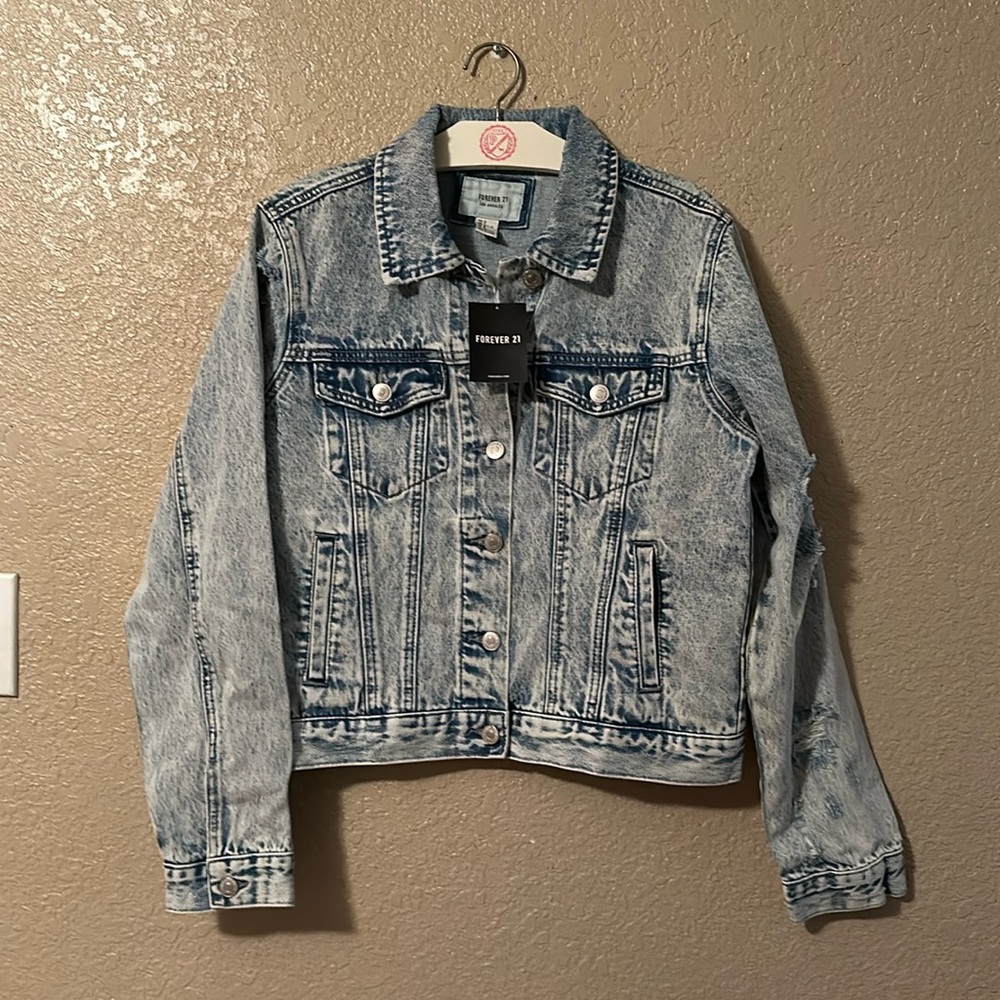 Brand new Forever 21 blue jeans jacket size small